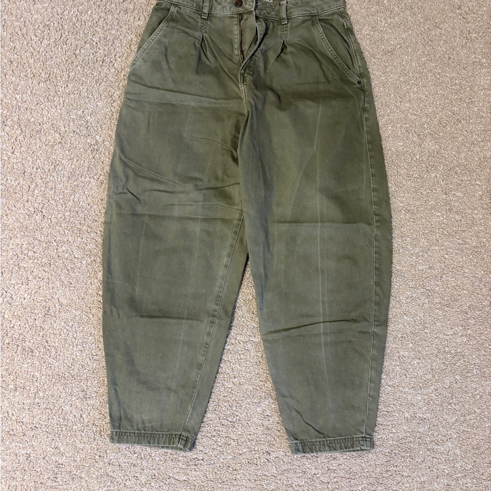 Zara Womens Barrel Pants
